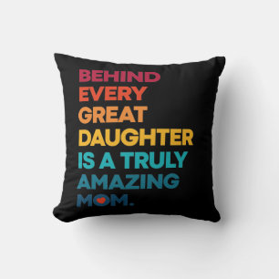 Coussin Design élégant pour la Journée des mamans
