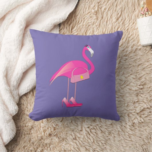 Coussin Design Flamant rose rose - Jeu d'oreiller (Couverture)