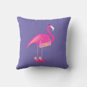 Coussin Design Flamant rose rose - Jeu d'oreiller (Verso)