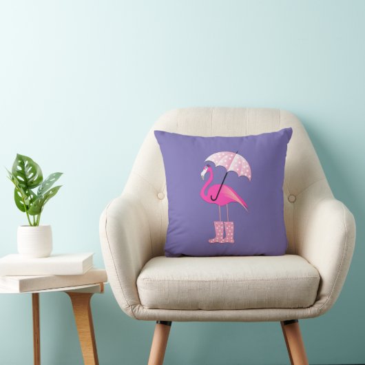 Coussin Design Flamant rose rose - Jeu d'oreiller (Chaise)