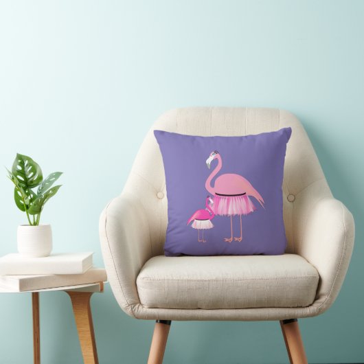 Coussin Design Flamant rose rose - Jeu d'oreiller (Chaise)