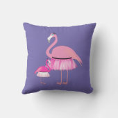Coussin Design Flamant rose rose - Jeu d'oreiller (Verso)