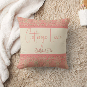 Coussin Design Floral Avec Rose