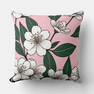 Coussin Design floral clair - Botanique souple