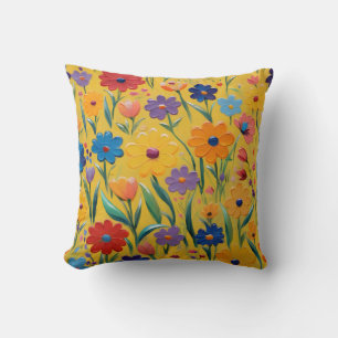 Coussin Design floral de printemps
