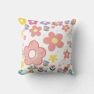 Coussin Design floral élégant