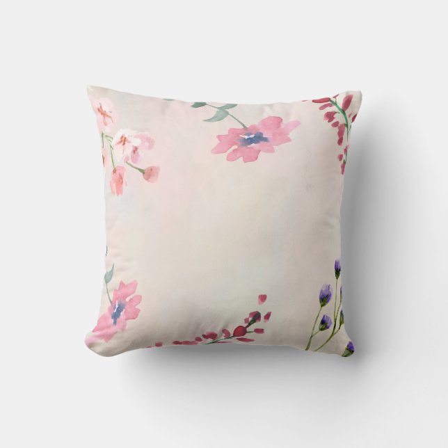 Coussin Design floral unique (Recto)