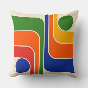 Coussin Design géométrique moderne du milieu du siècle