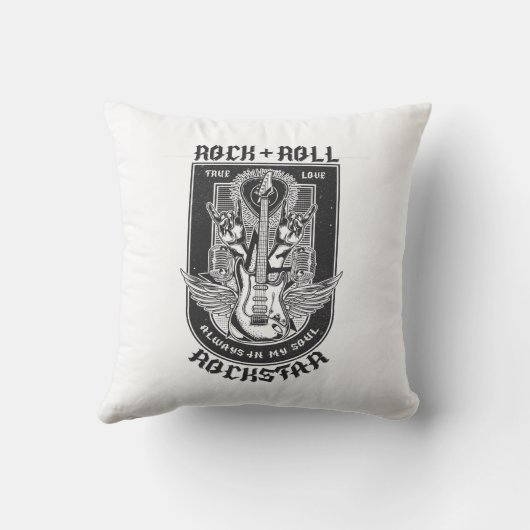 Coussin Design Guitar Rock (Verso)