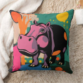 Coussin Design hippo dynamique (Couverture)