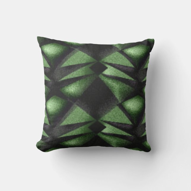 Coussin Design indien Hunter Green (Recto)