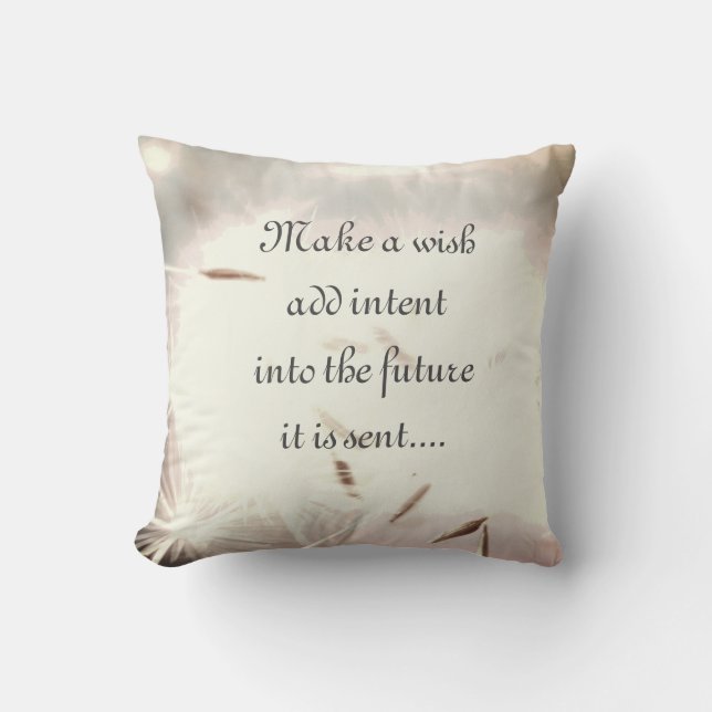 Coussin Design inspirant gris (Recto)