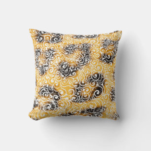 Coussin Design léopard tourbillonnant