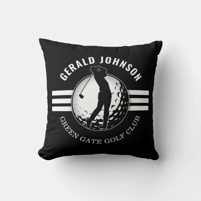 Coussin Design minimaliste élégant de Golfeur (Recto)