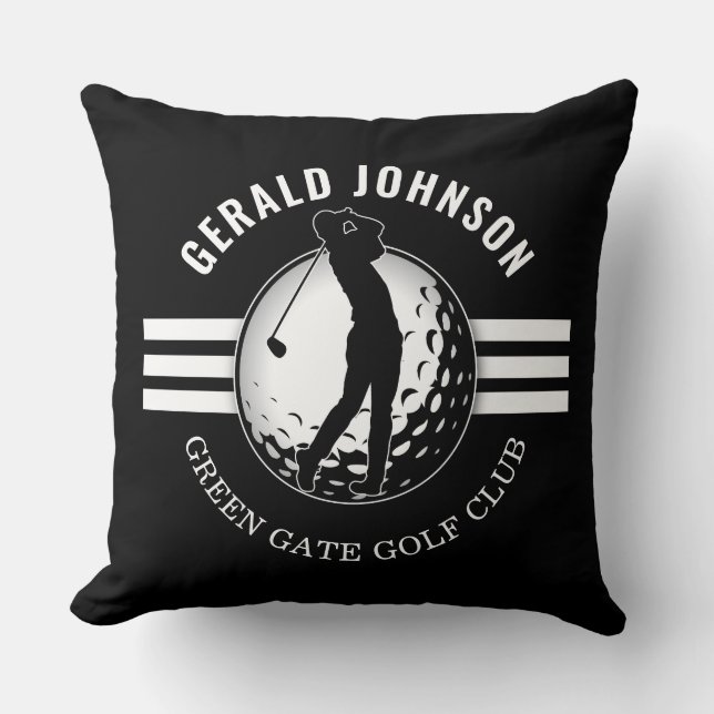 Coussin Design minimaliste élégant de Golfeur (Recto)