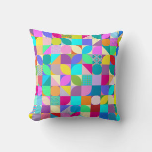 Coussin Design moderne Art coloré Motif Amusant