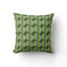 Design moderne Vert Bleu Orange Motif