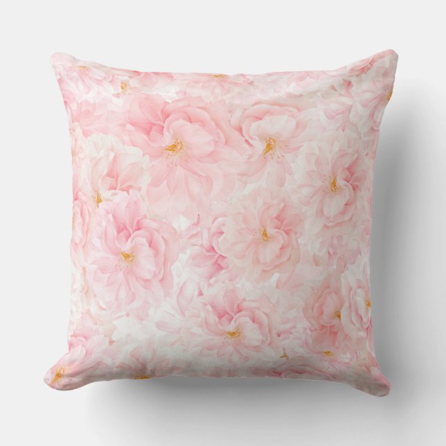 Coussin Design Motif Delicat Cherry Blossom (Sakura) (Recto)