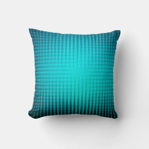 coussin design motif en bleu turquoise clair