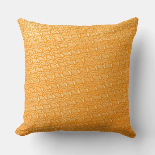 Coussin Design Motif orange vibre (Recto)