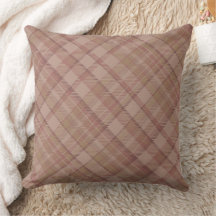 Design Motif Plaid Mauve Beige