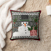 Coussin Design noir Team Fran Snowman (Couverture)