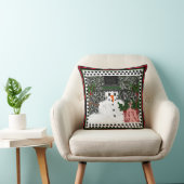 Coussin Design noir Team Fran Snowman (Chaise)