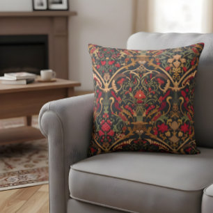 Coussin Design ornemental inspiré par William Morris
