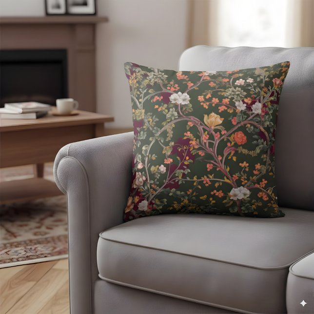 Coussin Design ornemental inspiré par William Morris (Créateur téléchargé)