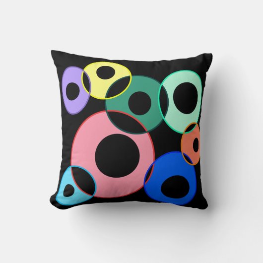 Coussin Design Rainbow Billiard Balls (Recto)
