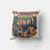 Coussin Design rétro de junkie sauvage de Bigfoot (Verso)