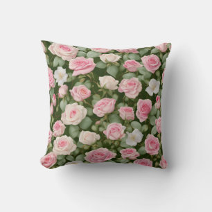 Coussin Design romantique Rose Rose Garden