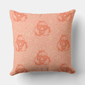 Coussin Design saumon rose (Verso)