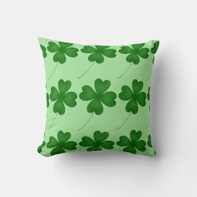 Coussin Design shamrock chanceux (Recto)