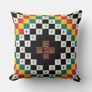 Coussin Design textile africain