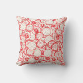 Coussin Design textile complexe avec rouge, or et (Recto)