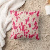 Coussin Design textile complexe avec un riche rose (Couverture)