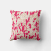 Coussin Design textile complexe avec un riche rose (Verso)