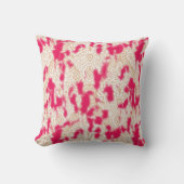 Coussin Design textile complexe avec un riche rose (Recto)