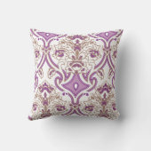 Coussin Design textile orné avec un p floral complexe (Verso)