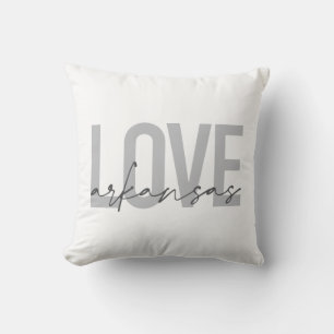 Coussin Design urbain, moderne, simple, cool Love Arkansas