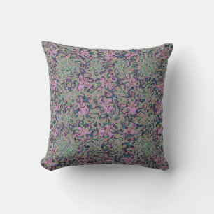 Coussin design Victorian Blue Pink