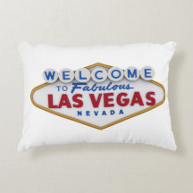 coussin designer cool bienvenue à las vegas