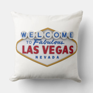 coussin designer cool bienvenue à las vegas