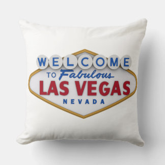 coussin designer cool bienvenue à las vegas