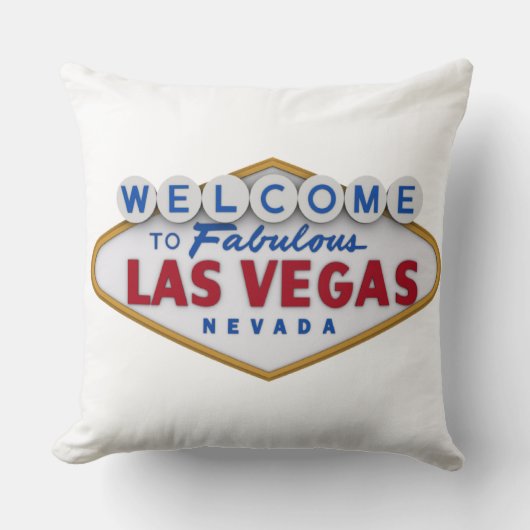 coussin designer cool bienvenue à las vegas (Recto)