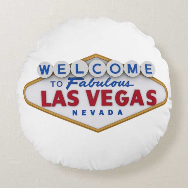 coussin designer cool bienvenue à las vegas (Devant)