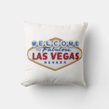 coussin designer cool bienvenue à las vegas