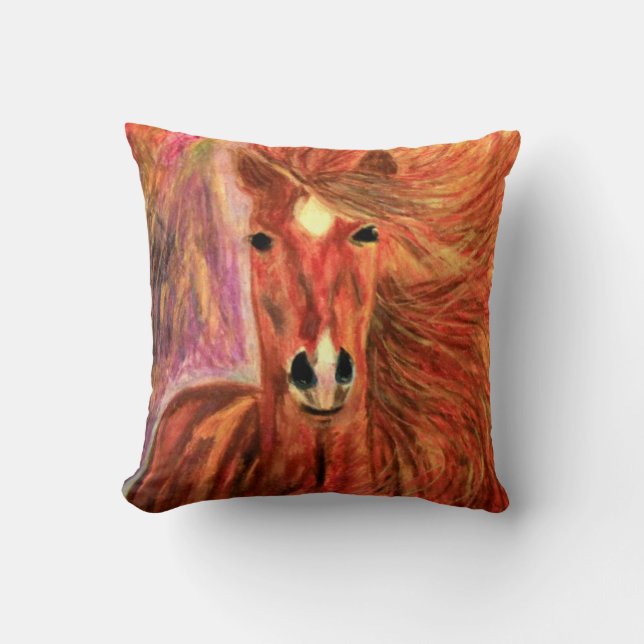 COUSSIN DESIGNER HORSE LONG PILLOW - CADEAUX DE DESIGN OCC (Recto)