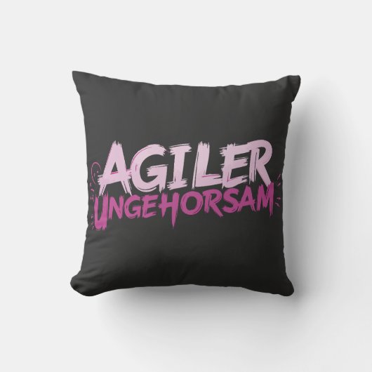 Coussin Désobéissance agile (Recto)